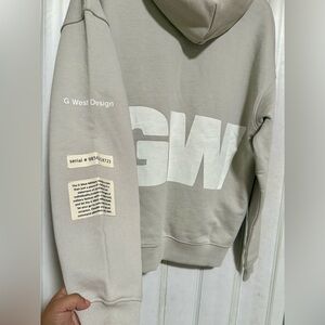 G West Design Gray Graphic Hoodie